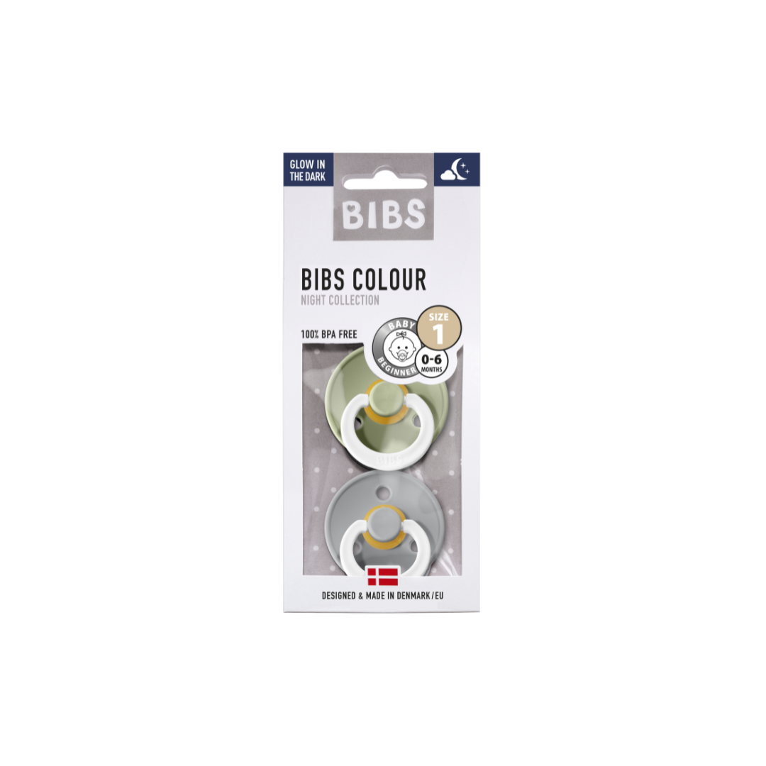 Chupete colour X2 (0-6 meses) (0-6 meses) Sage Night / Cloud Night