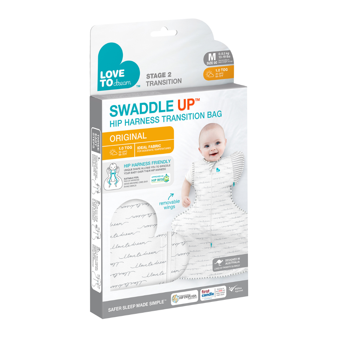 Swaddle UP™ Transición Etapa 2 - Tog 1.0 Arnés de cadera - Gris