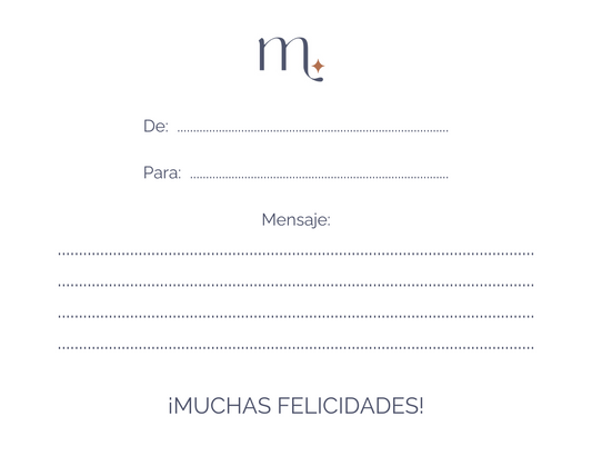 Tarjetón de regalo