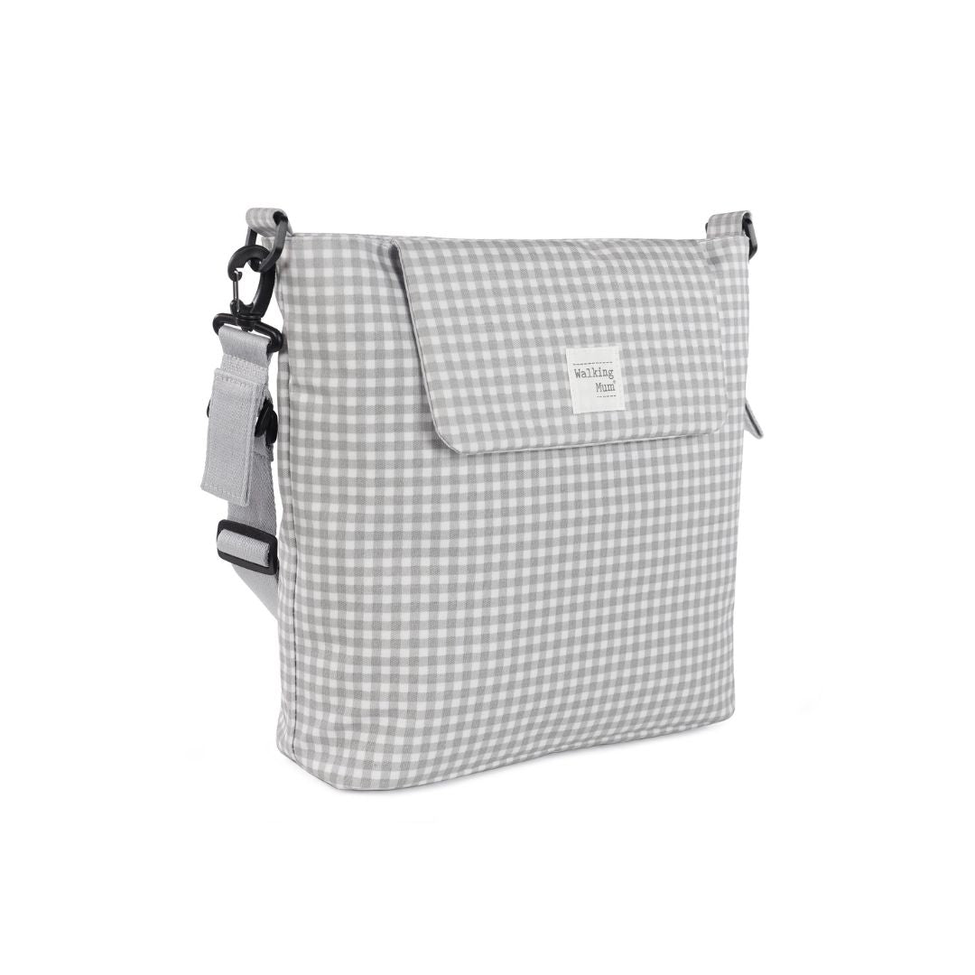 Bolso maternidad Vichy gris