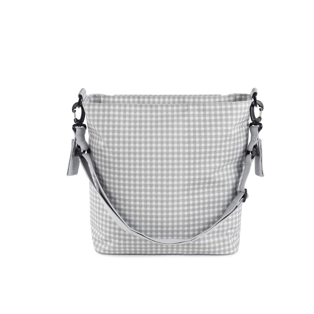 Bolso maternidad Vichy gris