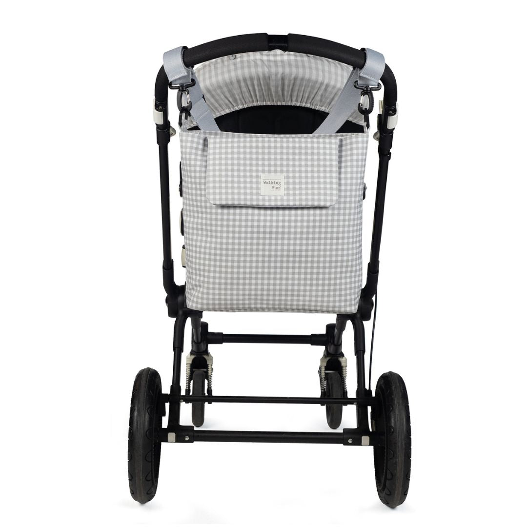 Bolso maternidad Vichy gris