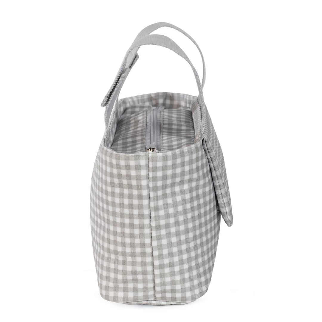 Bolso organizador Vichy gris