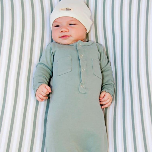 Pijama Saco de Algodón Orgánico Verde