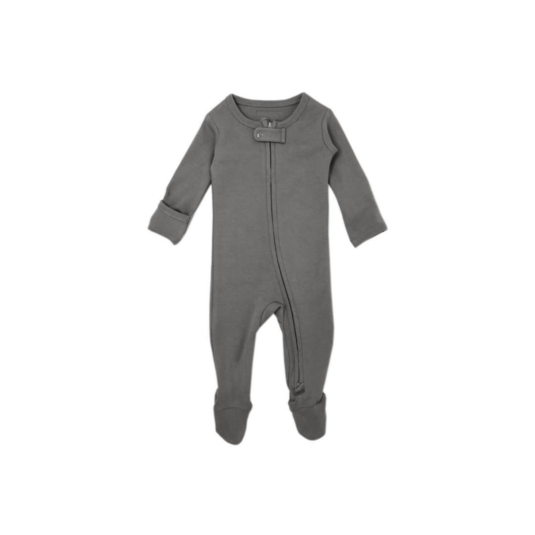 Conjunto Pijama con cierre Gris Oscuro - 0-3
