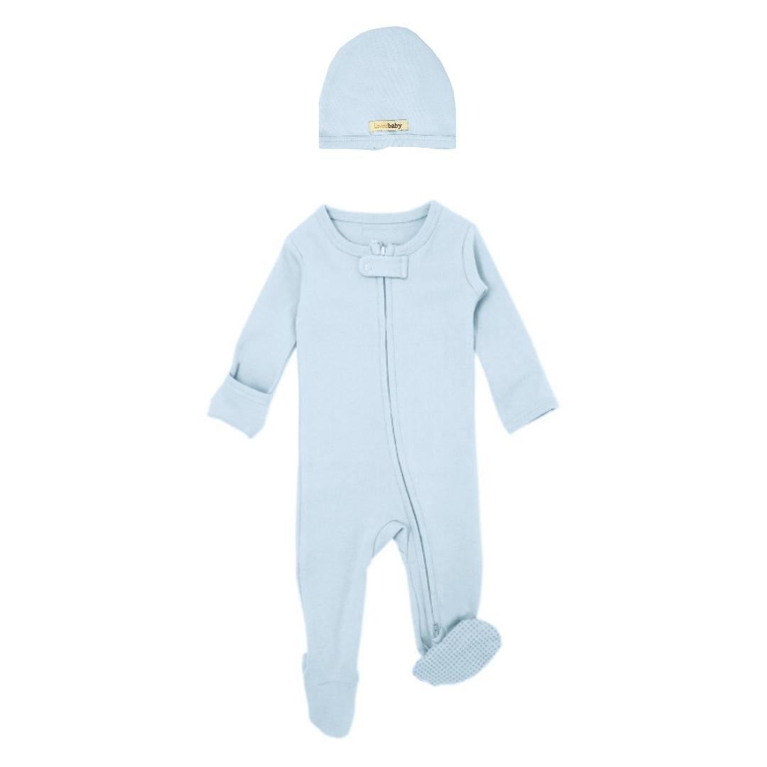 Conjunto Pijama con cierre Celeste - 0-3