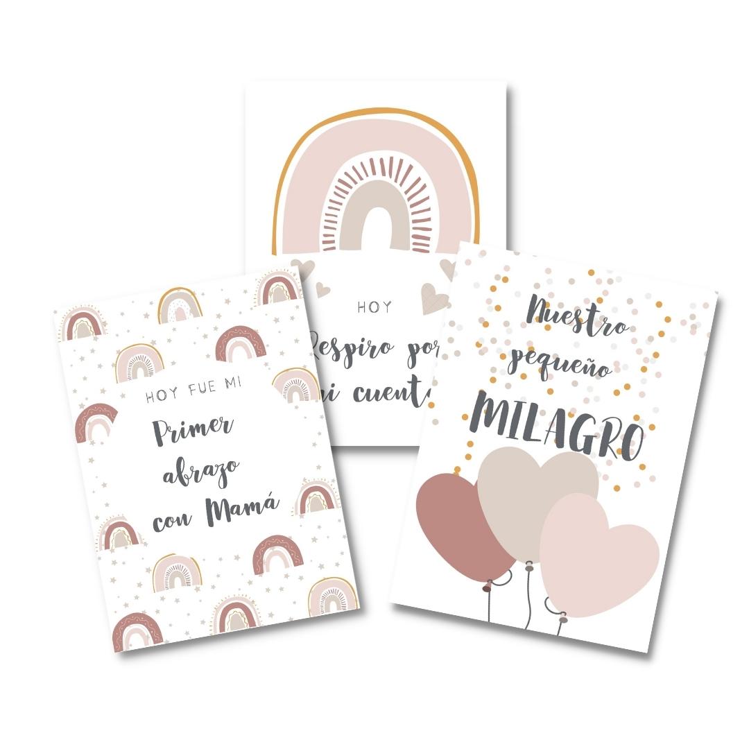 Tarjetas de Fotos de Hitos Prematuro Niña
