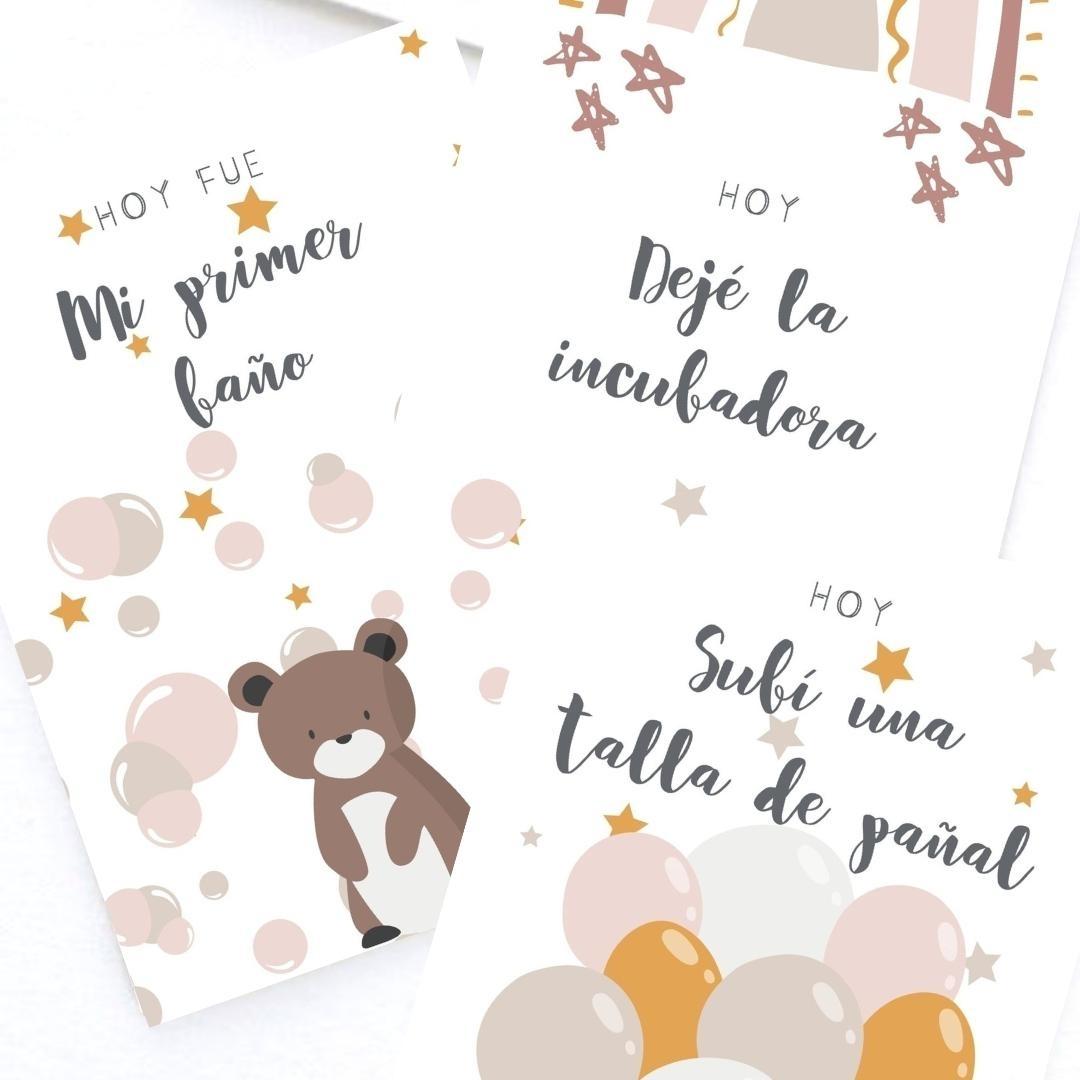 Tarjetas de Fotos de Hitos Prematuro Niña