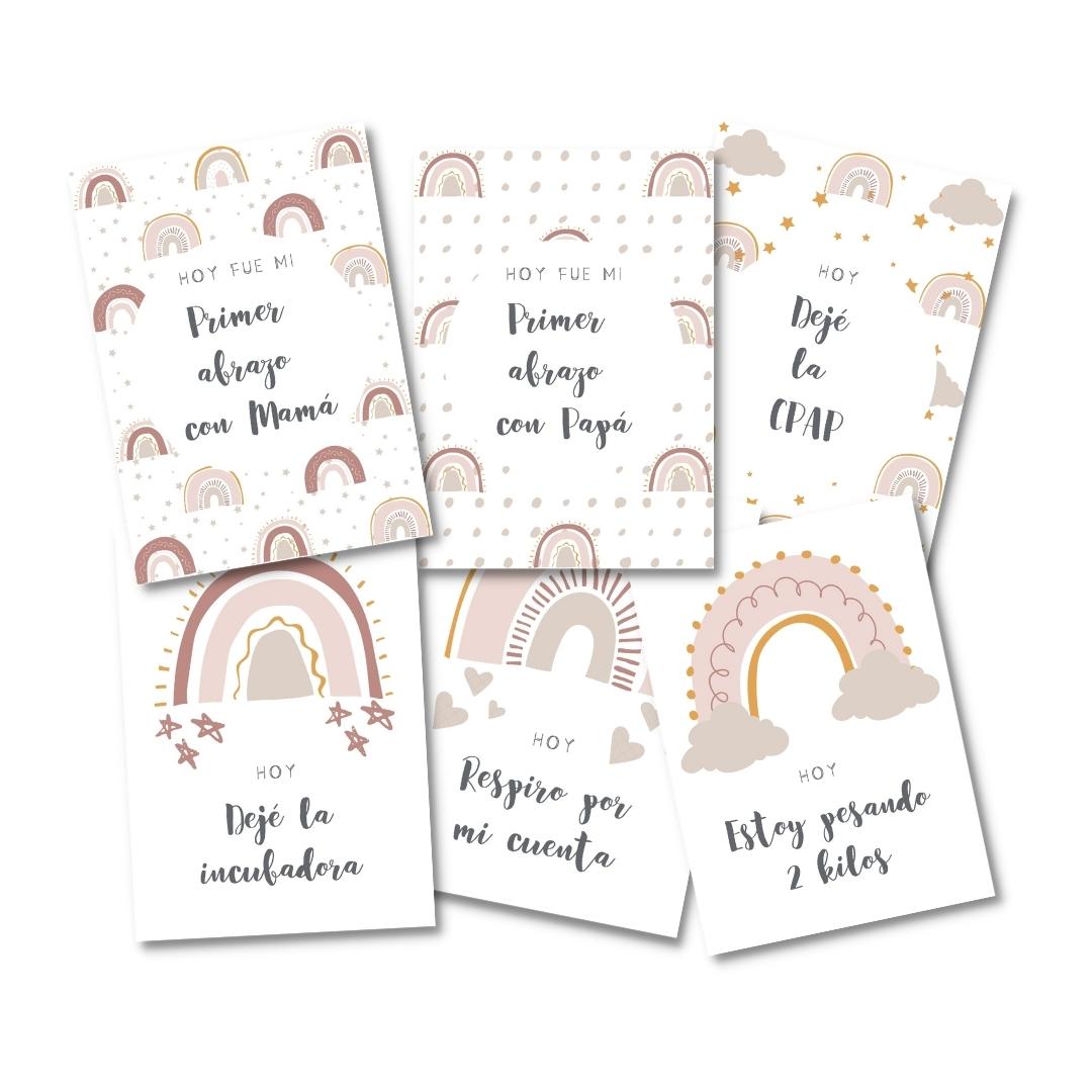 Tarjetas de Fotos de Hitos Prematuro Niña