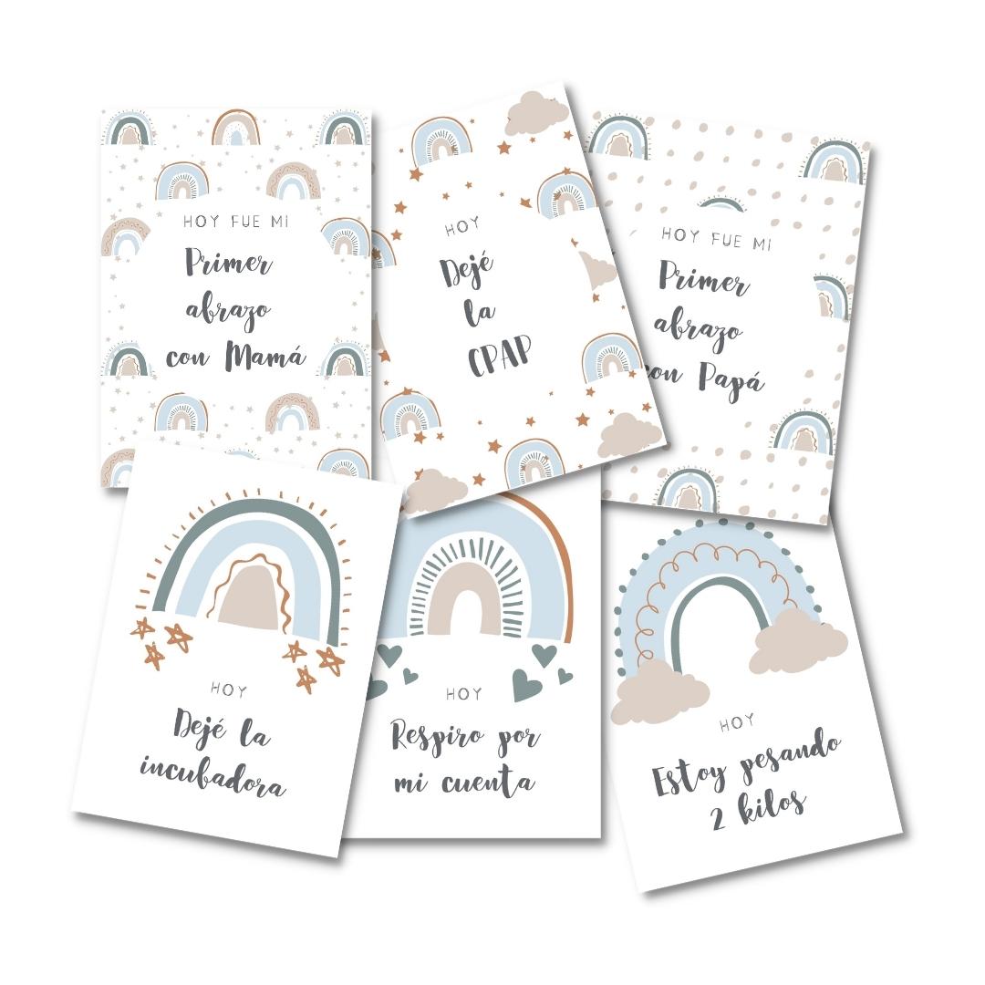 Tarjetas de Fotos de Hitos Prematuro Niño
