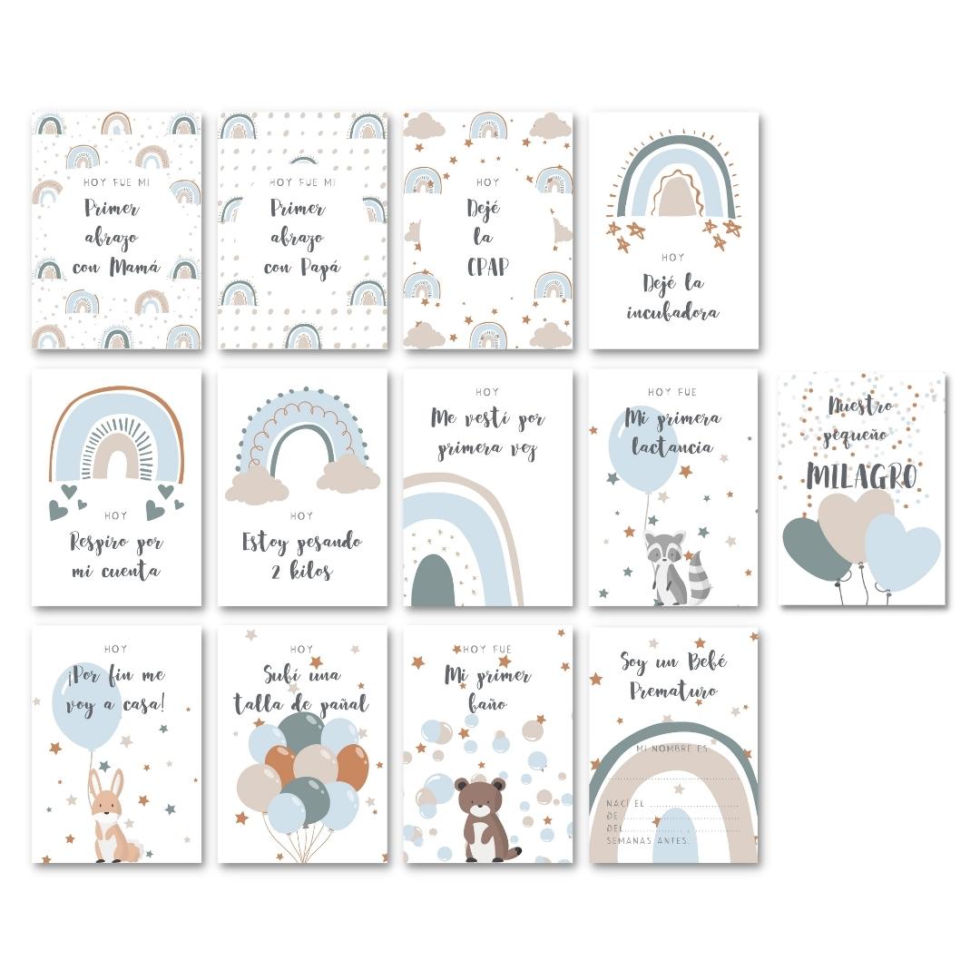 Tarjetas de Fotos de Hitos Prematuro Niño