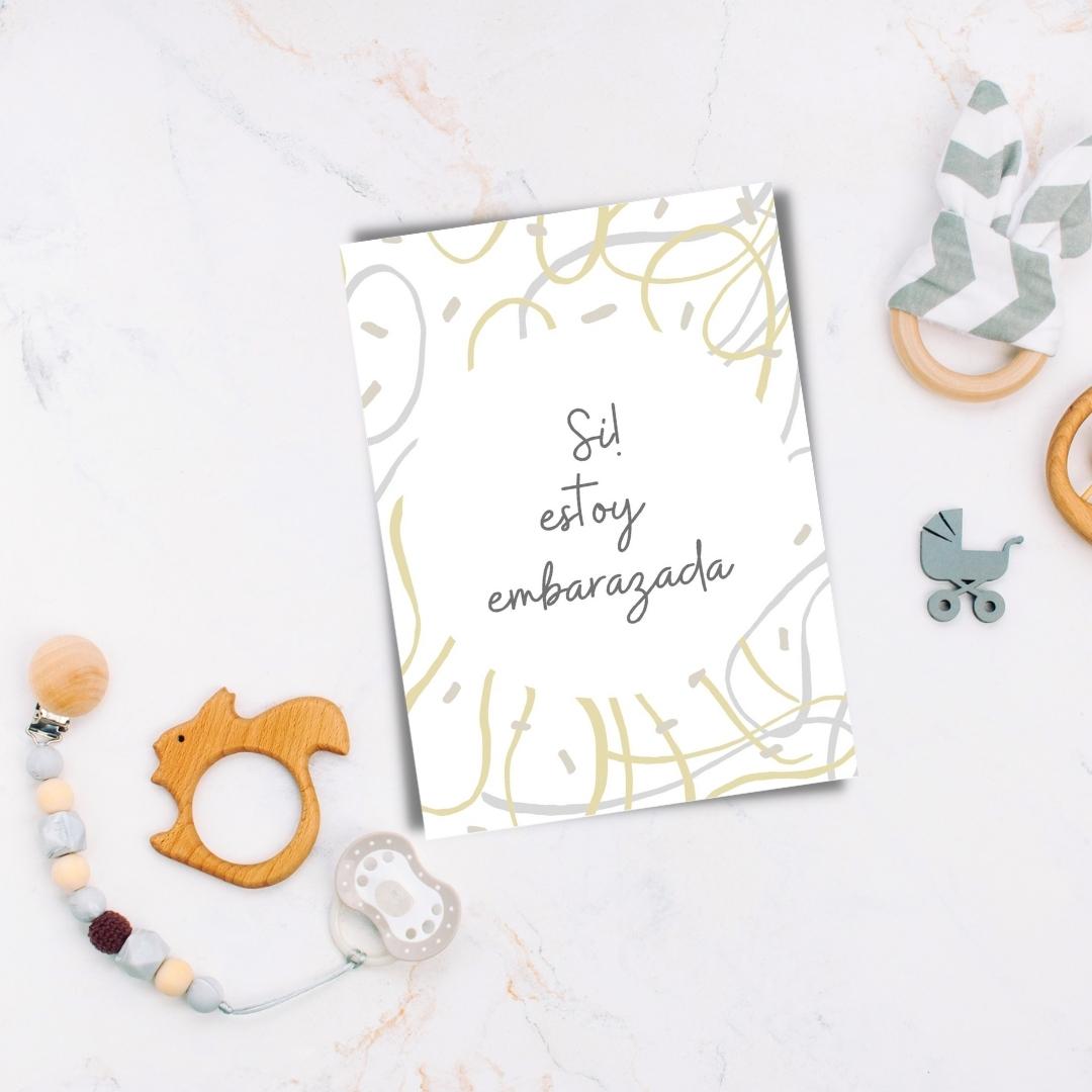 Tarjetas para Fotos Si! Estoy Embarazada