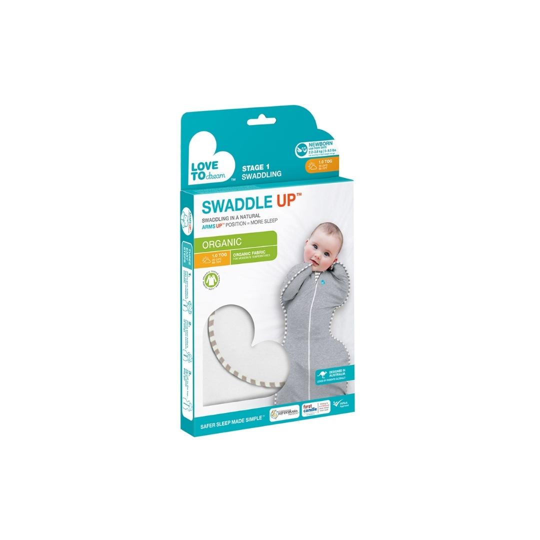 Swaddle UP™ Etapa 1 - Algodón Orgánico - TOG 1.0 - Crema