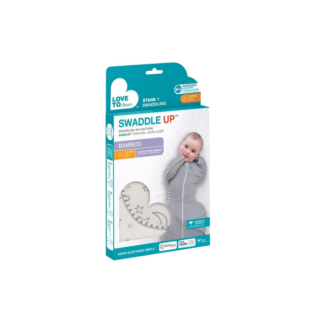 Swaddle UP™ Etapa 1 – Bambú – TOG 1.0 – Stars & Moon