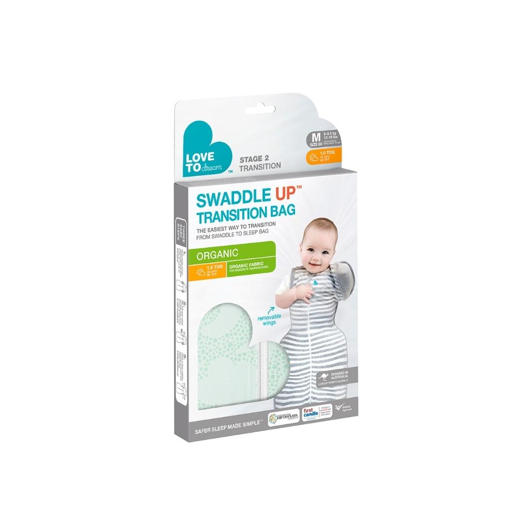 Swaddle UP™ Transición Etapa 2 - Algodón Orgánico TOG 1.0 - Celestial Dot - M