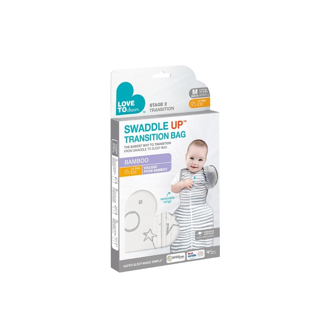 Swaddle UP™ Transición Etapa 2 – Bambú TOG 1.0 – Crema