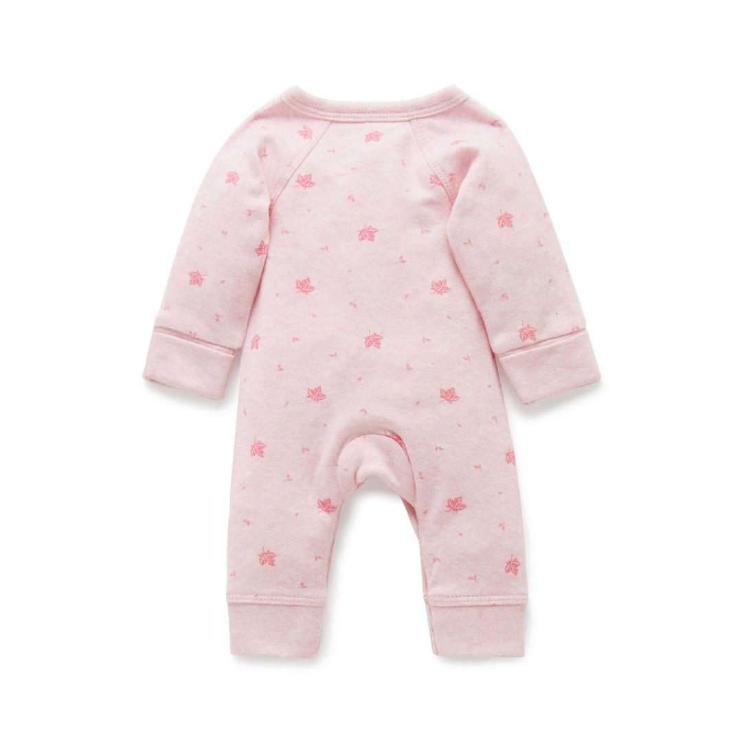 Pijama Cruzado Prematuro con broches Rosa