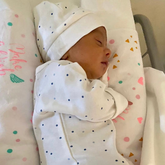 Conjunto Pijama Prematuro con cierre Celeste