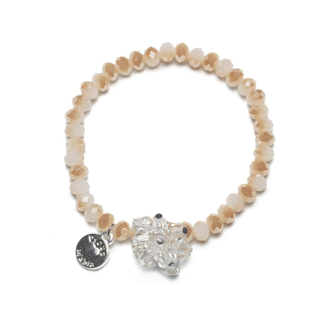 Pulsera Charm cream Beads