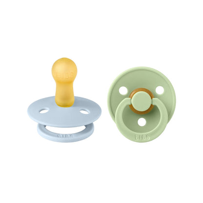 Chupete Colour X2 (0-6 meses) Baby Blue/Pistachio