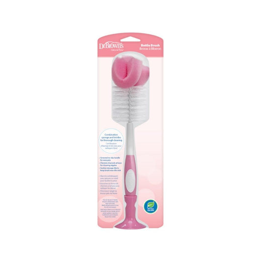 Cepilllo limpieza mamadera Rosado