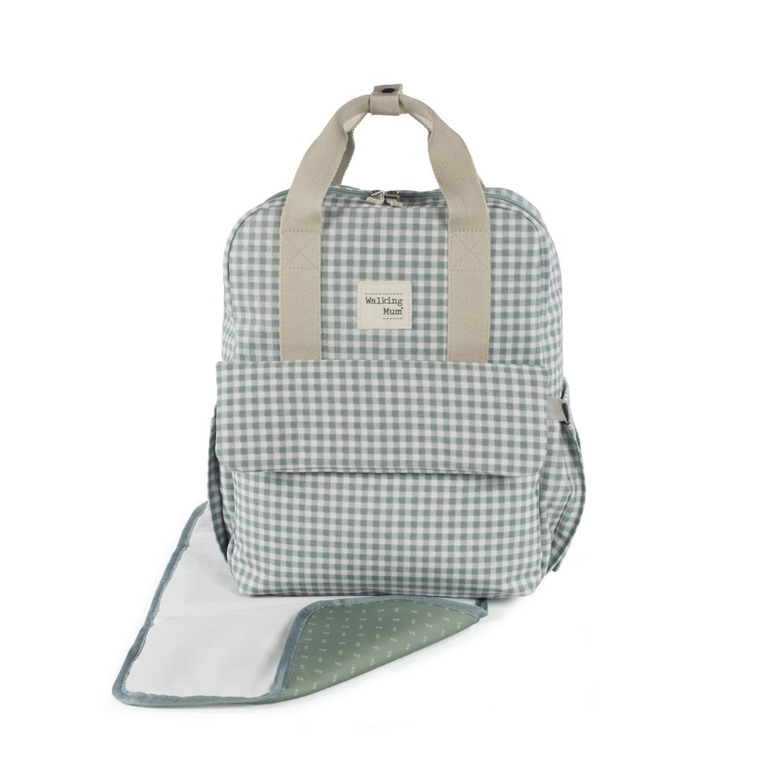 Mochila maternidad Vichy Verde